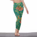 Jane Dope Kush High Waist Leggings Side Stitch Closure — all-over print high waist leggings