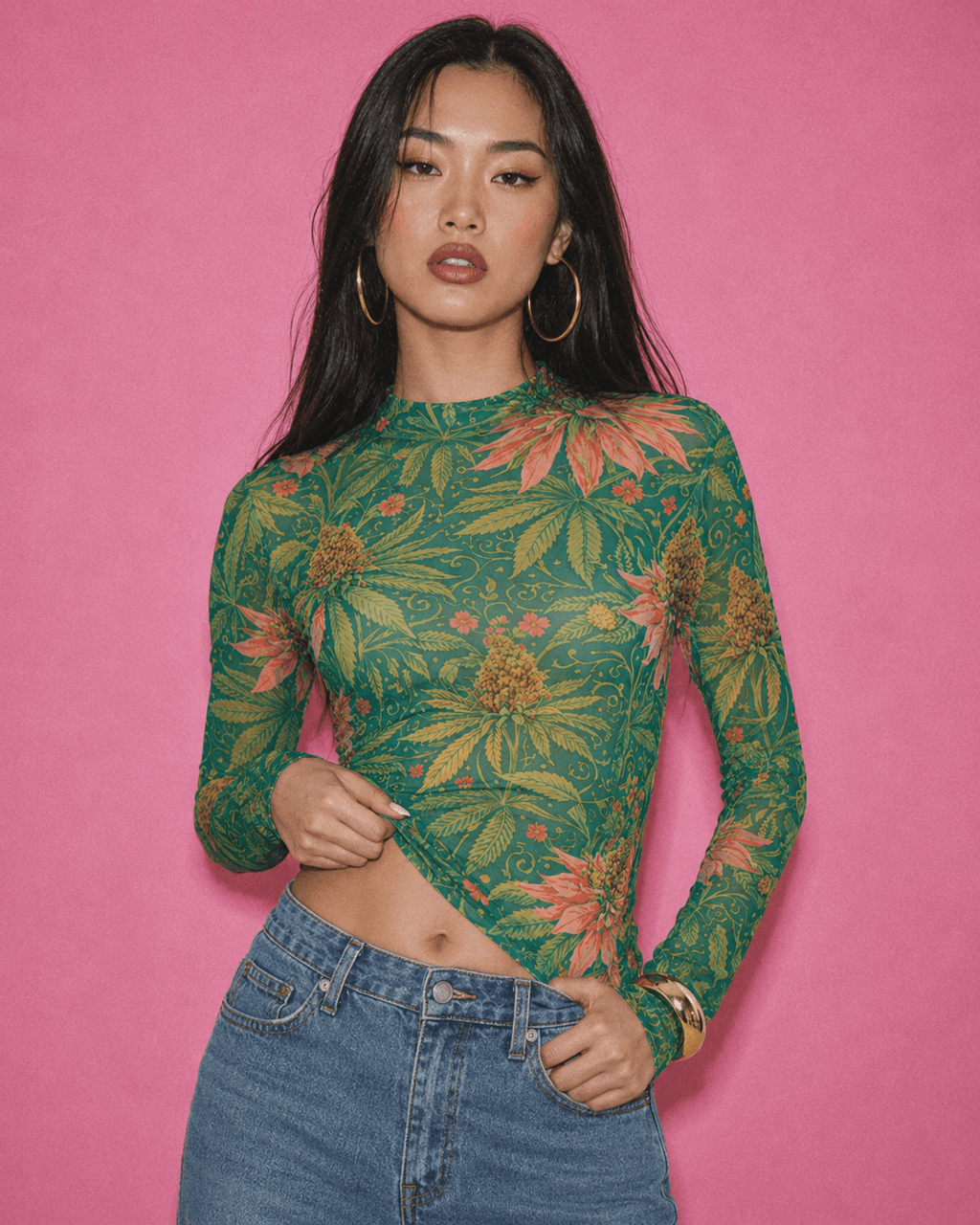 Kush Mesh long sleeve shirt Yoycol