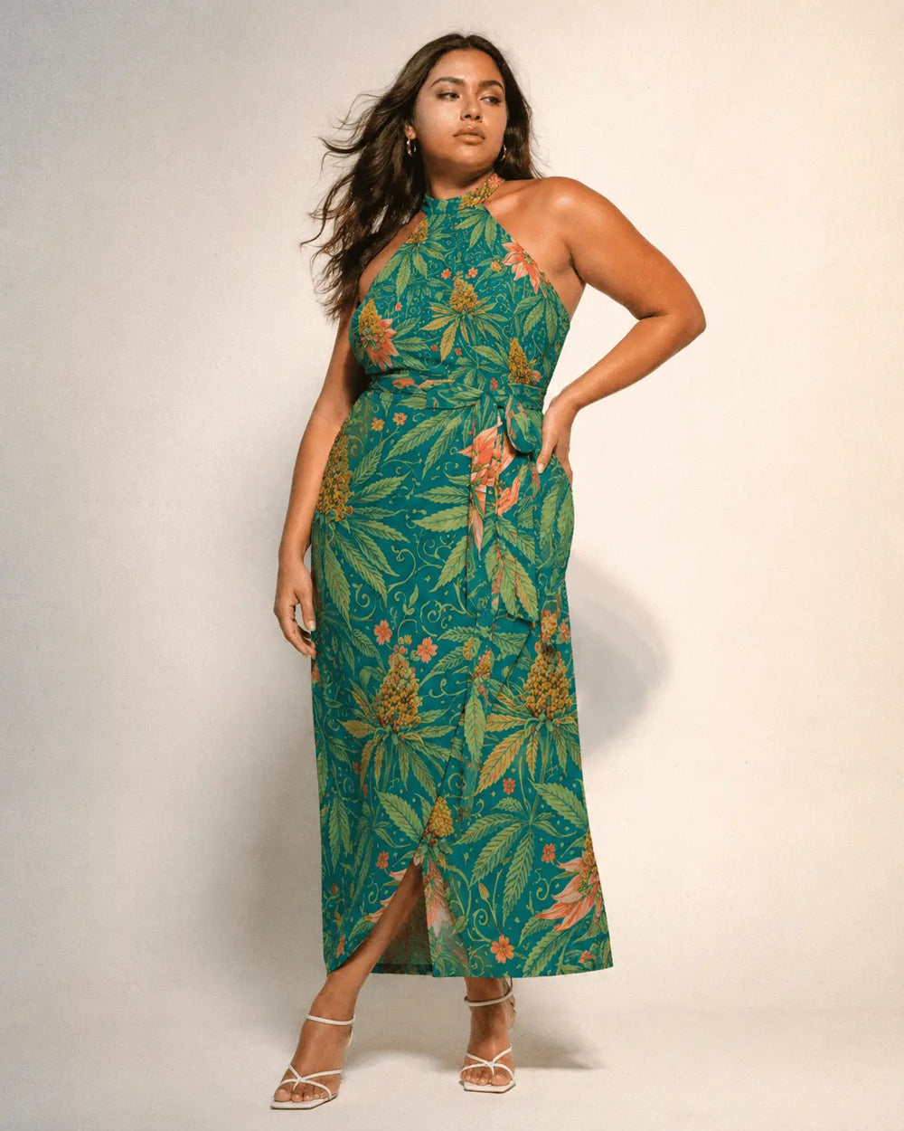 Vestido Halter Envolvente Kush
