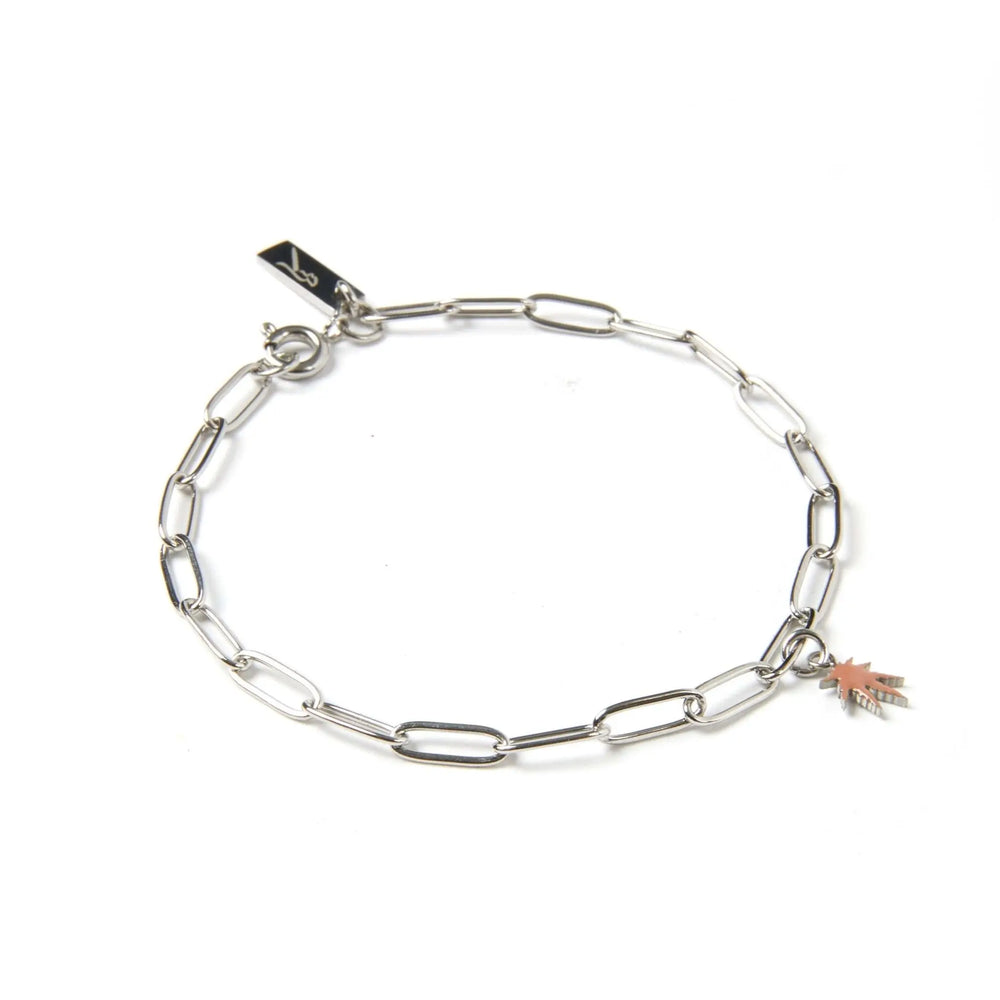 Pulsera con Dijes de Hojas
