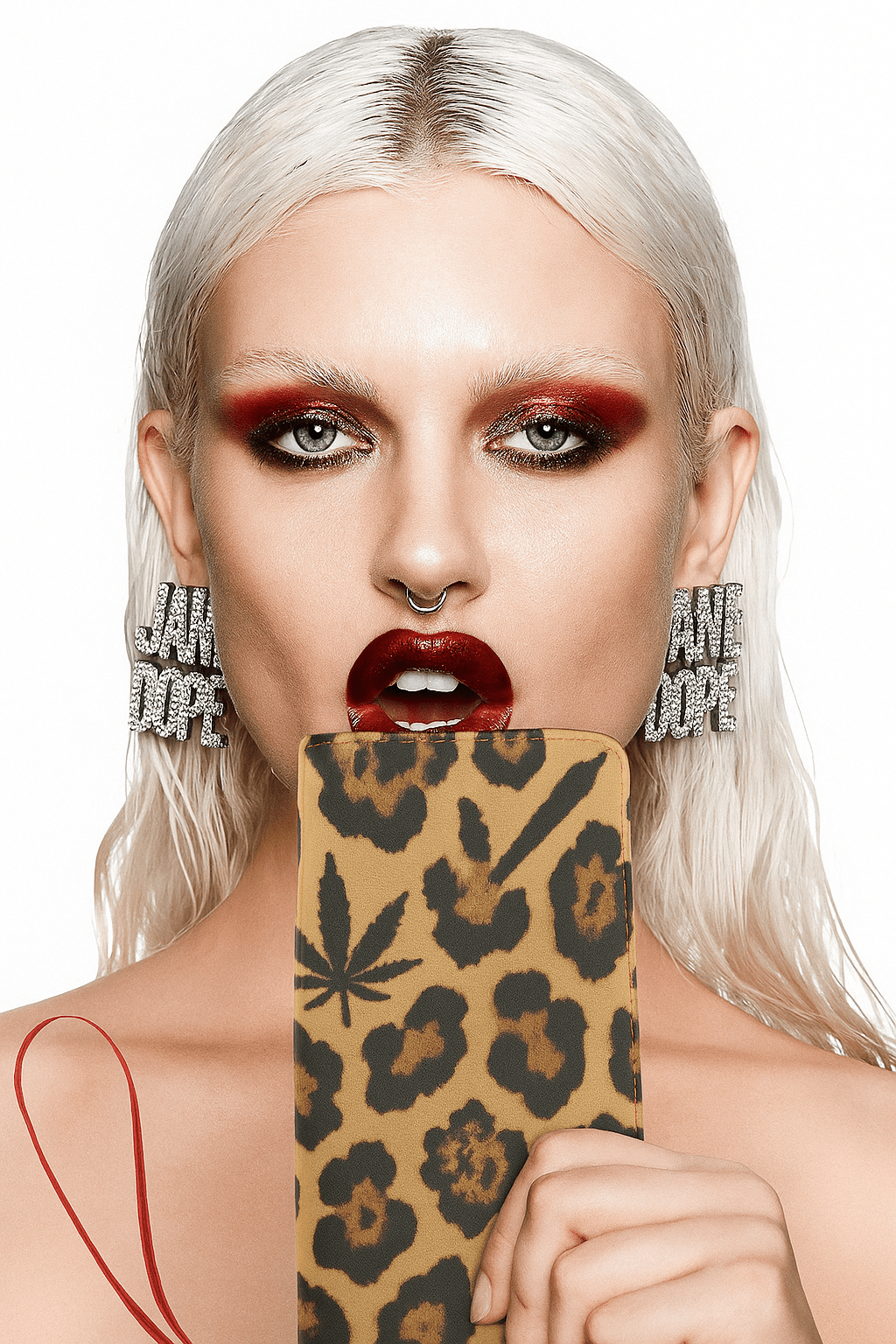 Jane Dope Leopard Clutch Wallet — leopard print women's clutch wallet