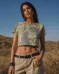 Leopard Cropped Ralgan T-Shirt Artsadd