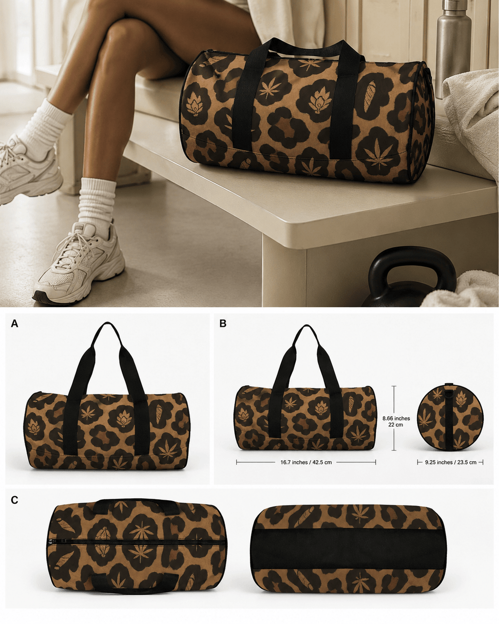 Leopard Duffle Artsadd
