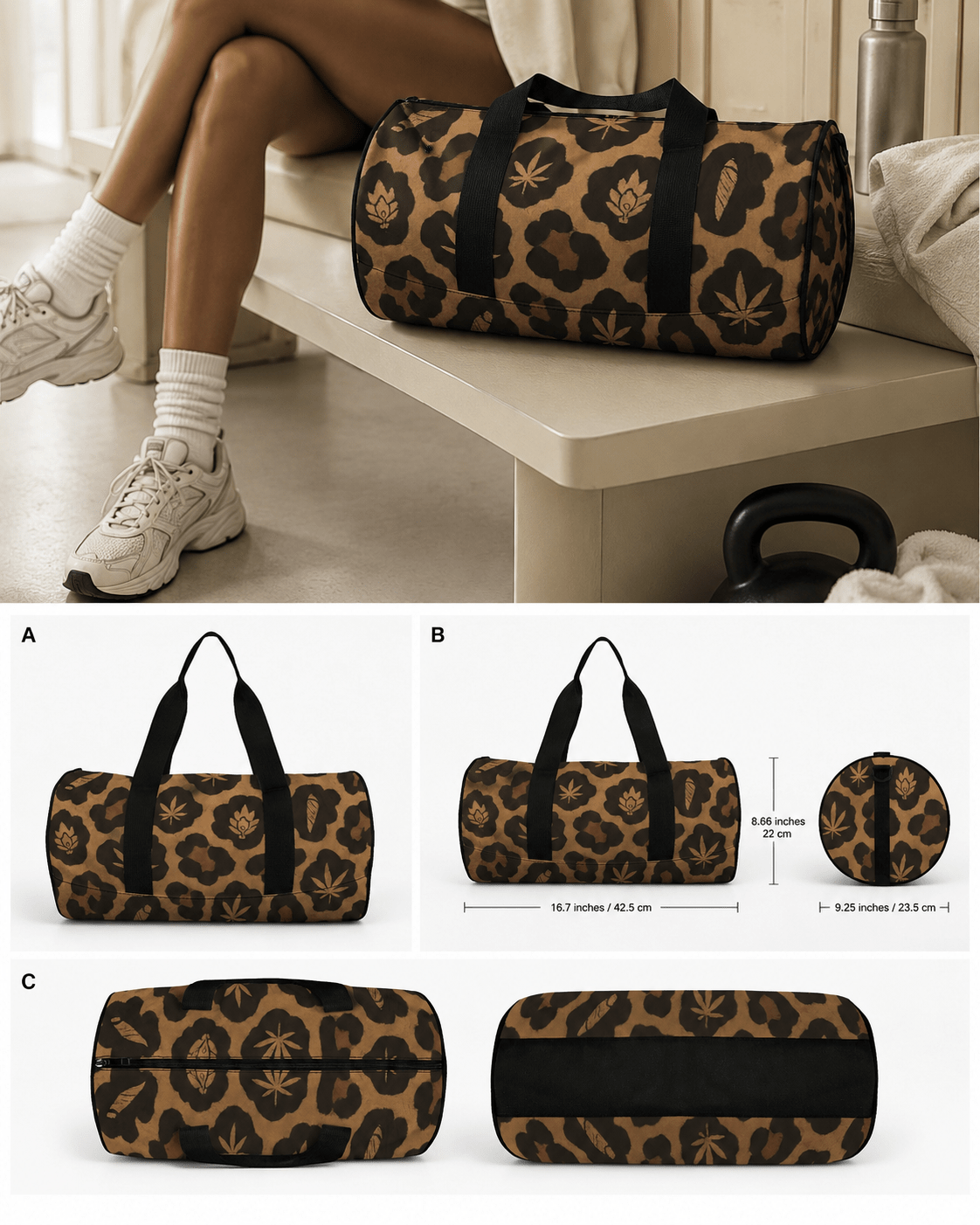 Leopard Duffle Artsadd