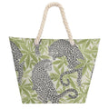 Jane Dope Leopard Hemp Rope Tote — open-top tote with leopard print and rope handles