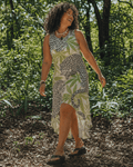Leopard High-Low Hem Dress Artsadd