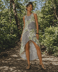 Leopard High-Low Hem Dress Artsadd