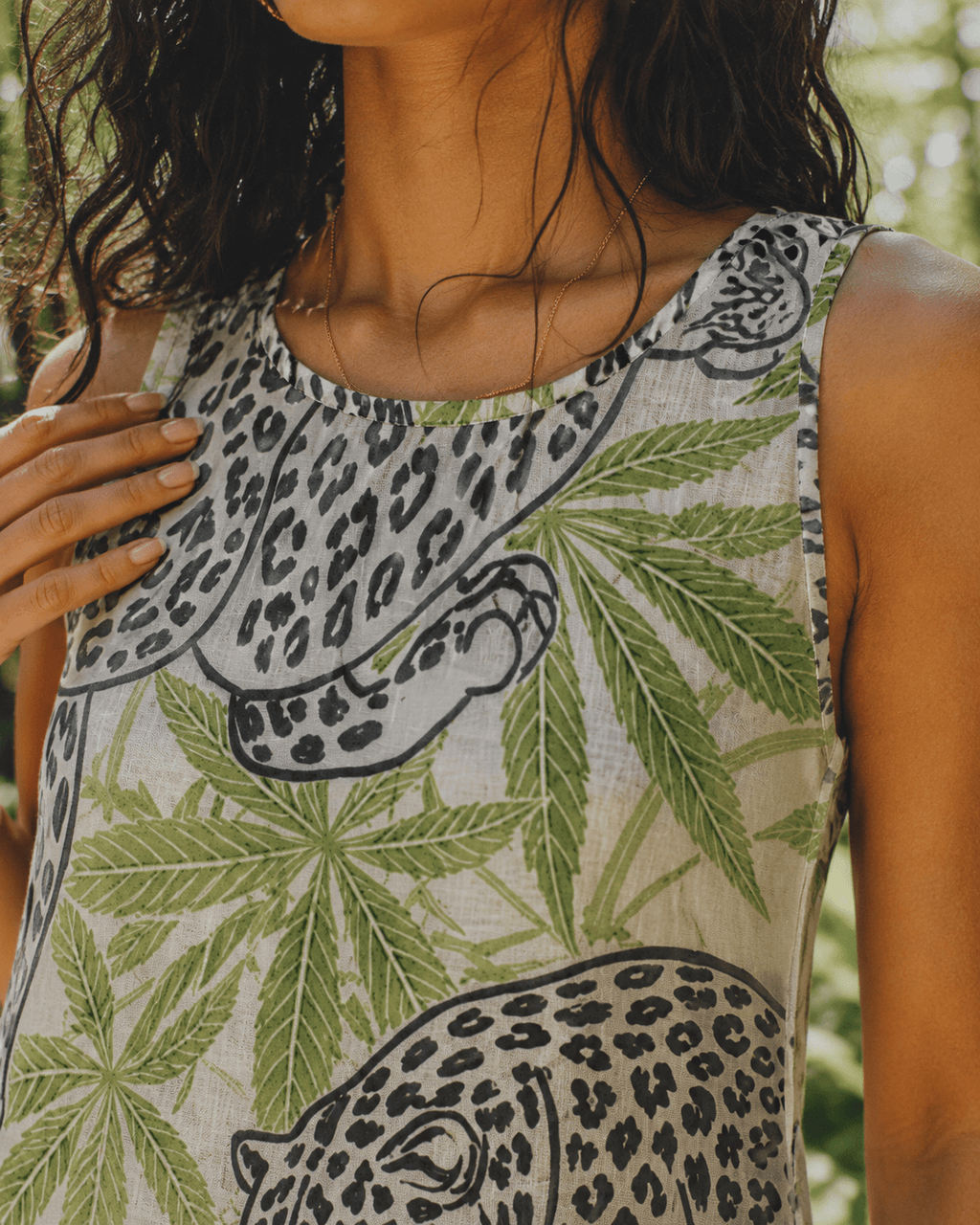 Leopard High-Low Hem Dress Artsadd