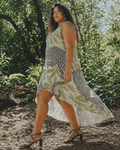 Leopard High-Low Hem Dress Artsadd