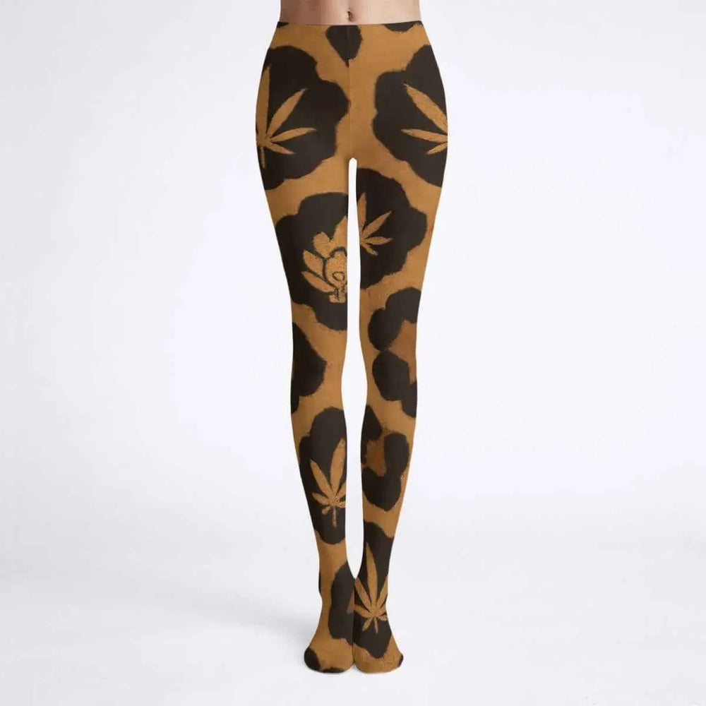 Pantimedias de leopardo muy elásticas