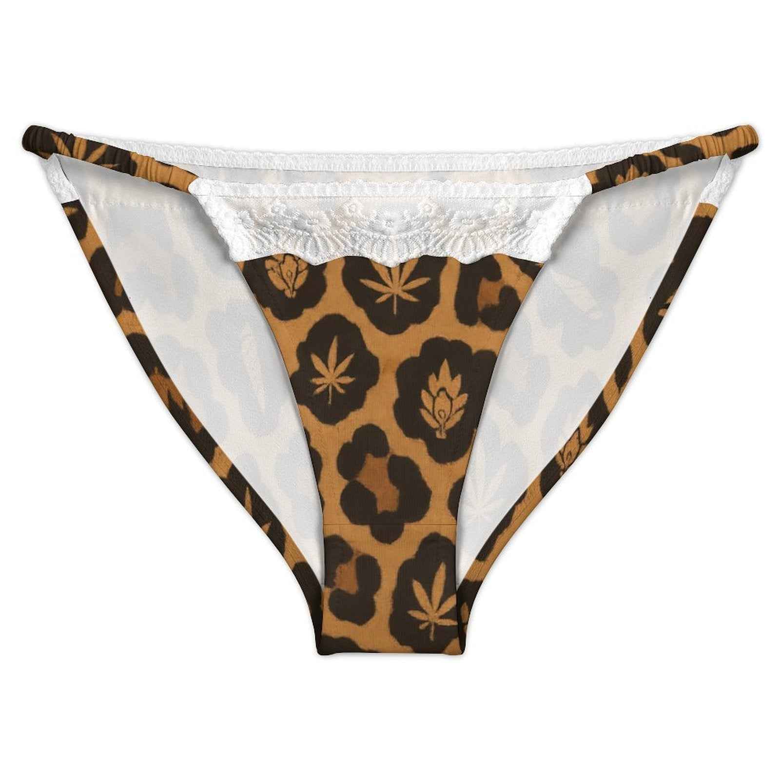 Leopard Lace Trim Undies
