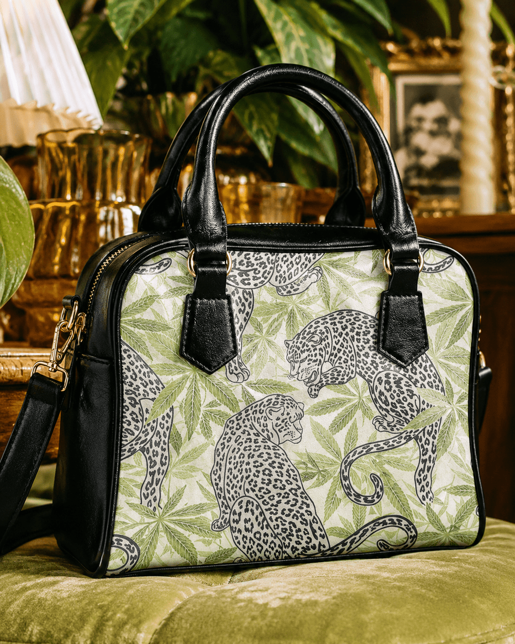 Leopard Leathery Purse Artsadd