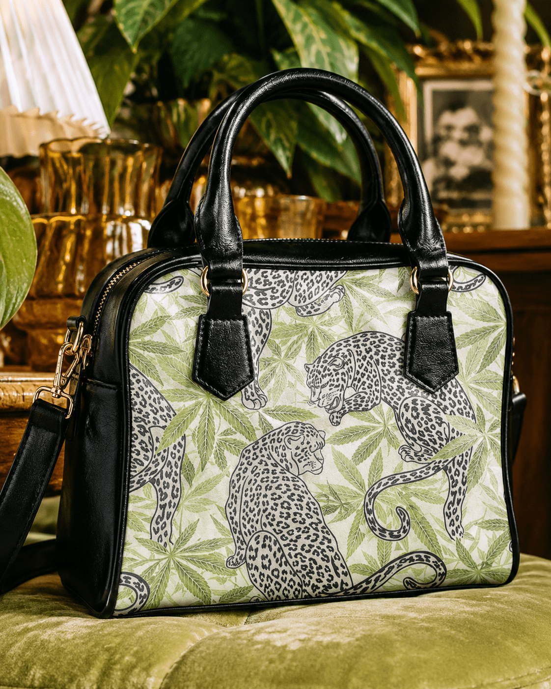 Leopard Leathery Purse Artsadd