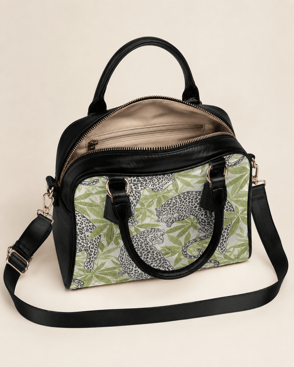 Leopard Leathery Purse Artsadd