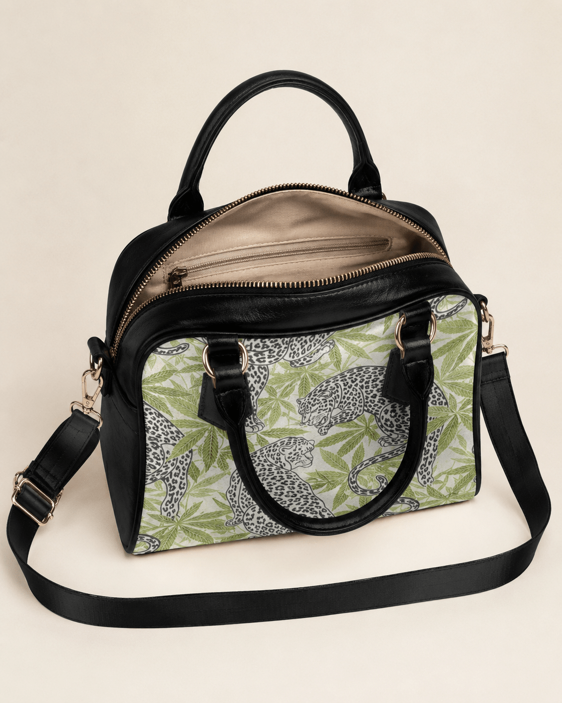 Leopard Leathery Purse Artsadd