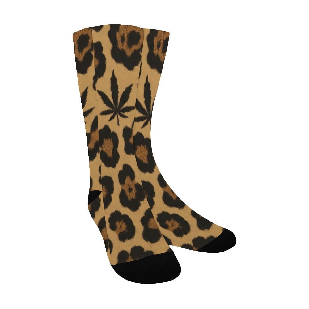 Leopard Socks — print detail close-up