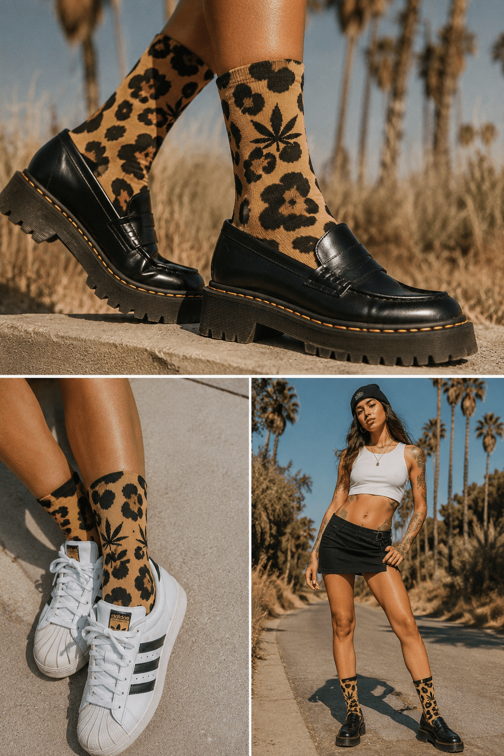 Leopard Socks (unisex) Artsadd