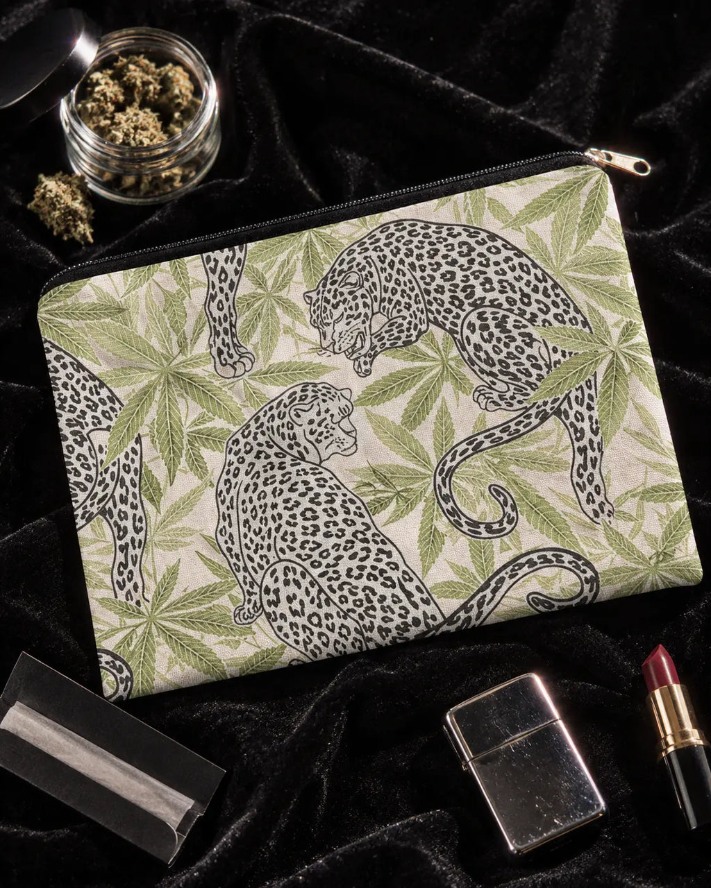 Leopard Stash Pouch Artsadd