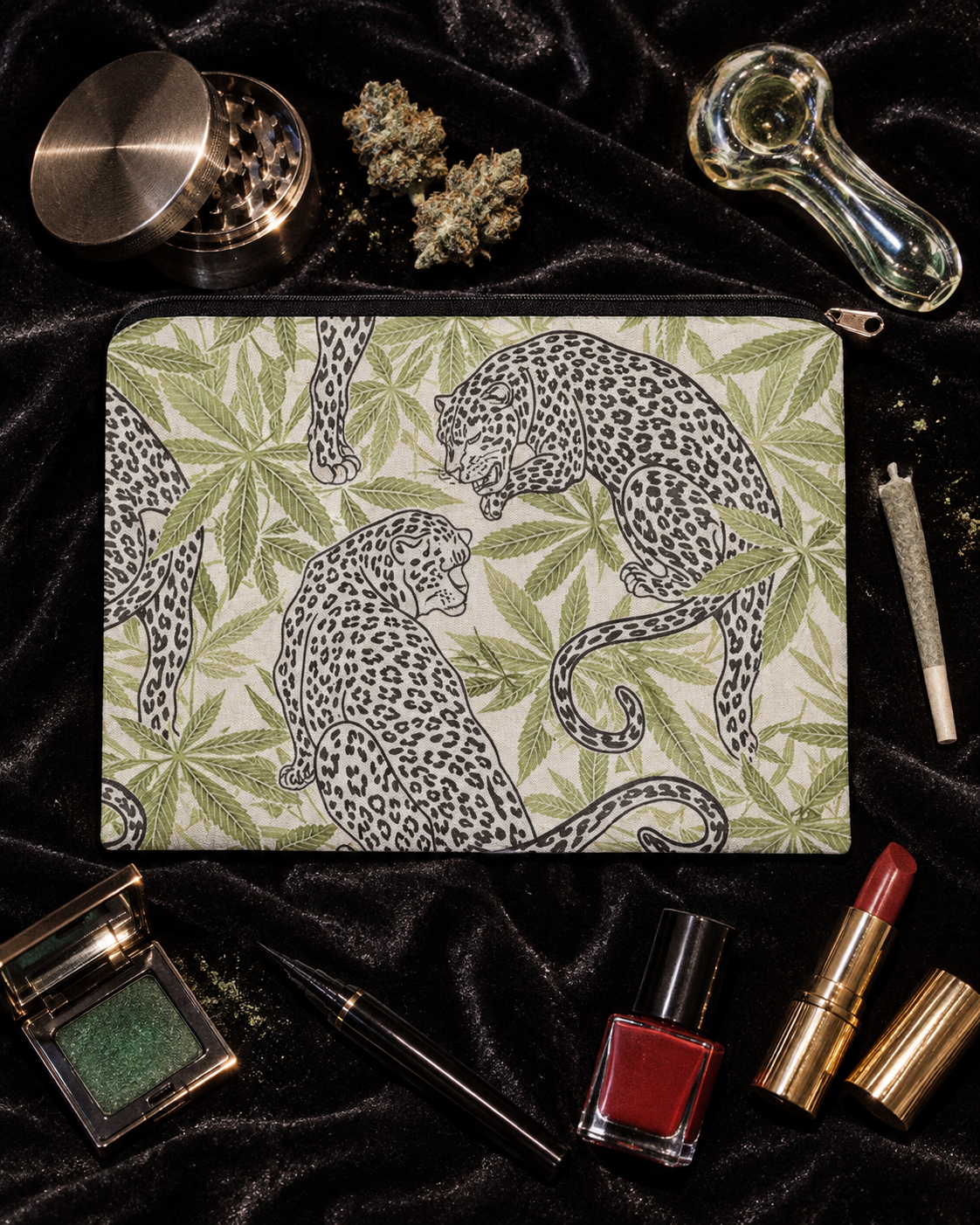 Leopard Stash Pouch Artsadd