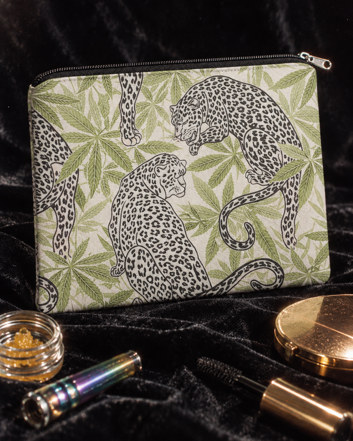 Leopard Stash Pouch Artsadd