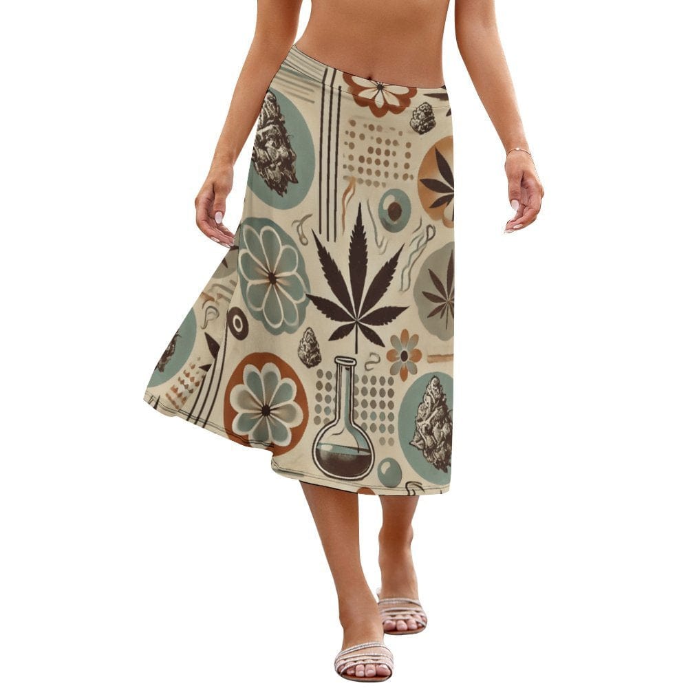 No Mids Midi Skirt White skirt
