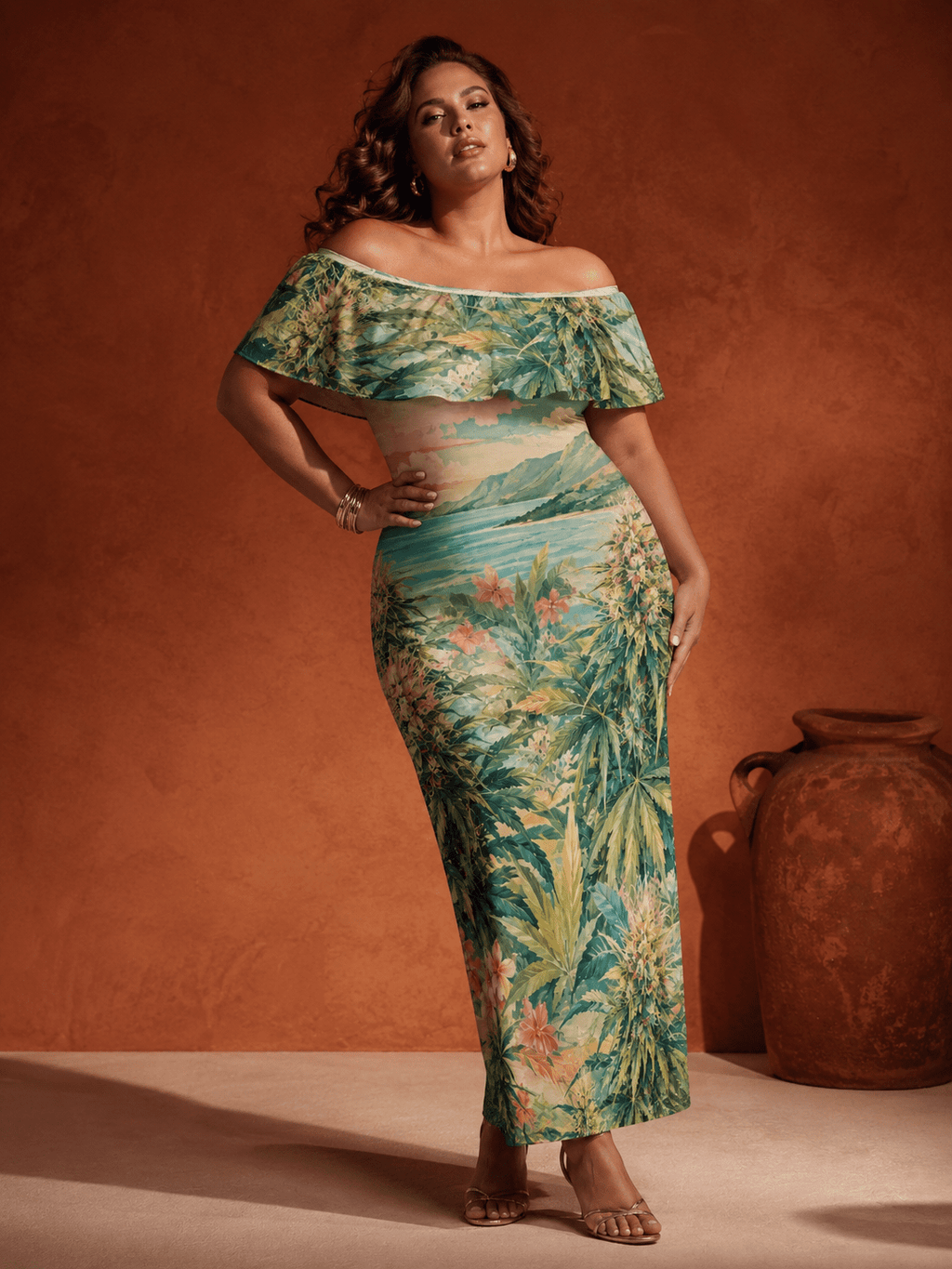 Ganja Breeze Off The Shoulder Dress jane dope