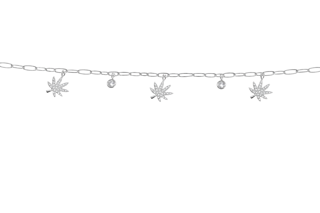 SILVER CHARMED BRACELET The Kush Girls
