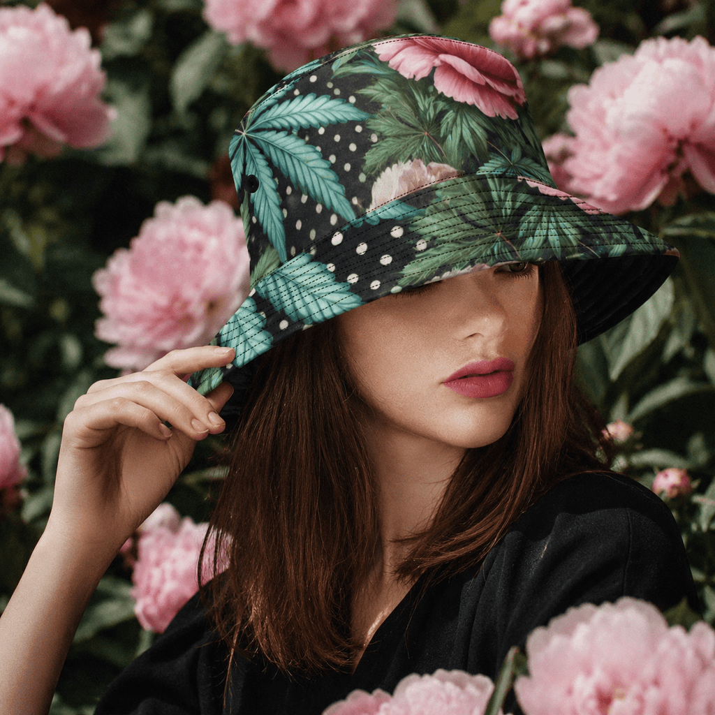 Peony & Pot Bucket Hat Artsadd