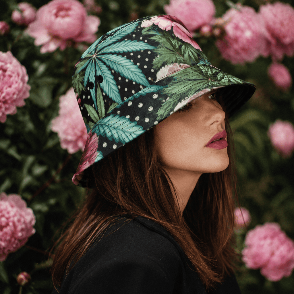 Peony & Pot Bucket Hat Artsadd