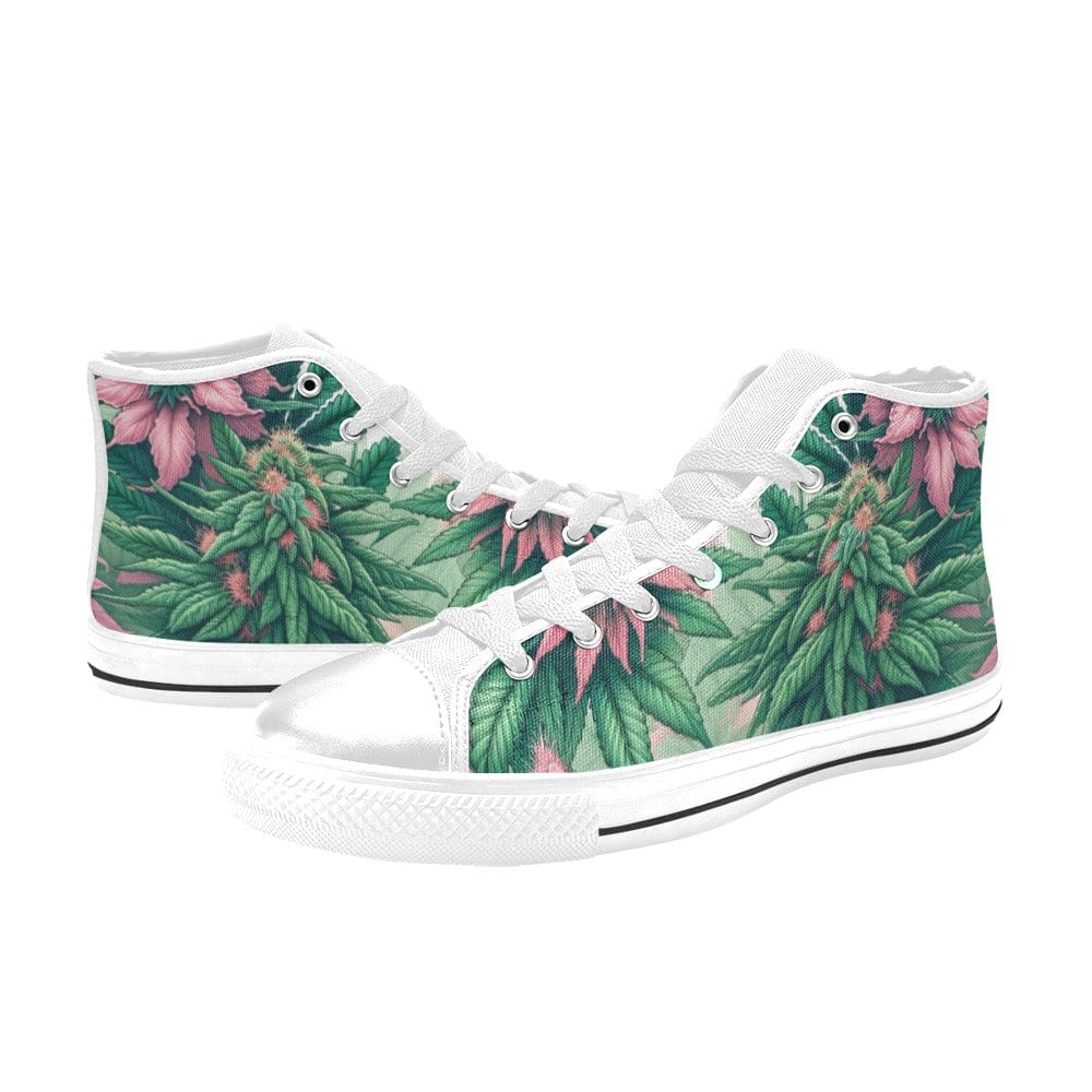 Pink Haze Classic High Tops Women's High Top Canvas Shoes (017)