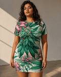Pink Haze Floral Mini Dress 