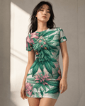 Pink Haze Floral Mini Dress 