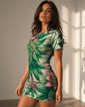 Pink Haze Floral Mini Dress 
