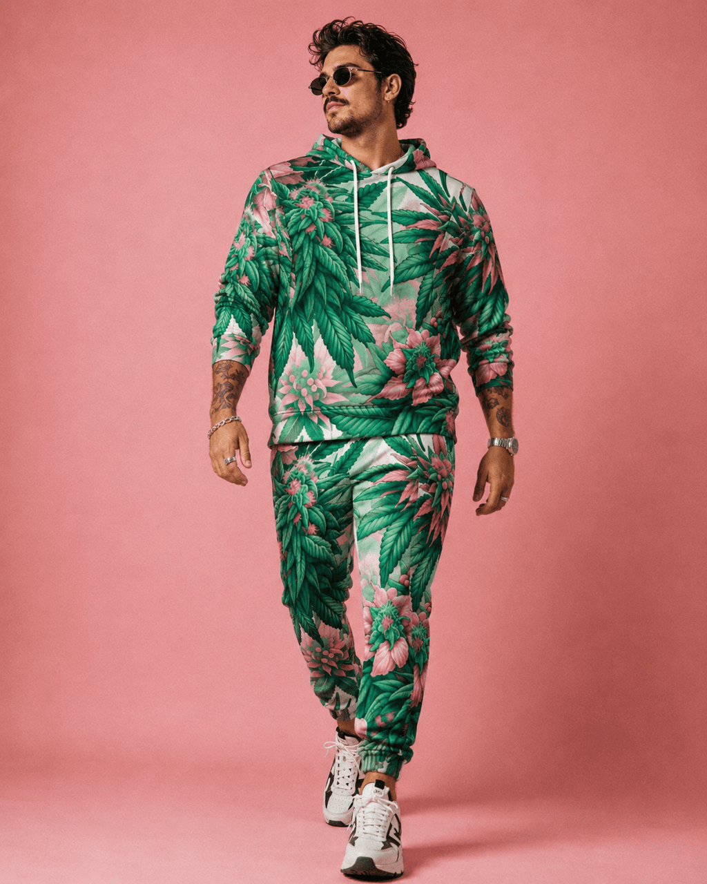 Pink Haze Hoodie X Sweatpants Set Artsadd