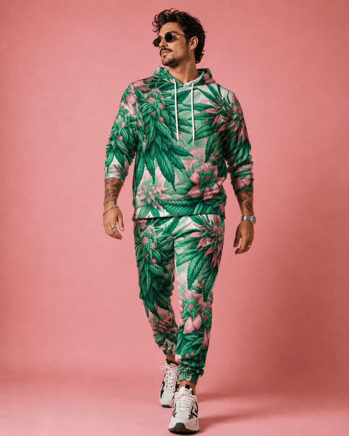 Pink Haze Hoodie X Sweatpants Set Artsadd