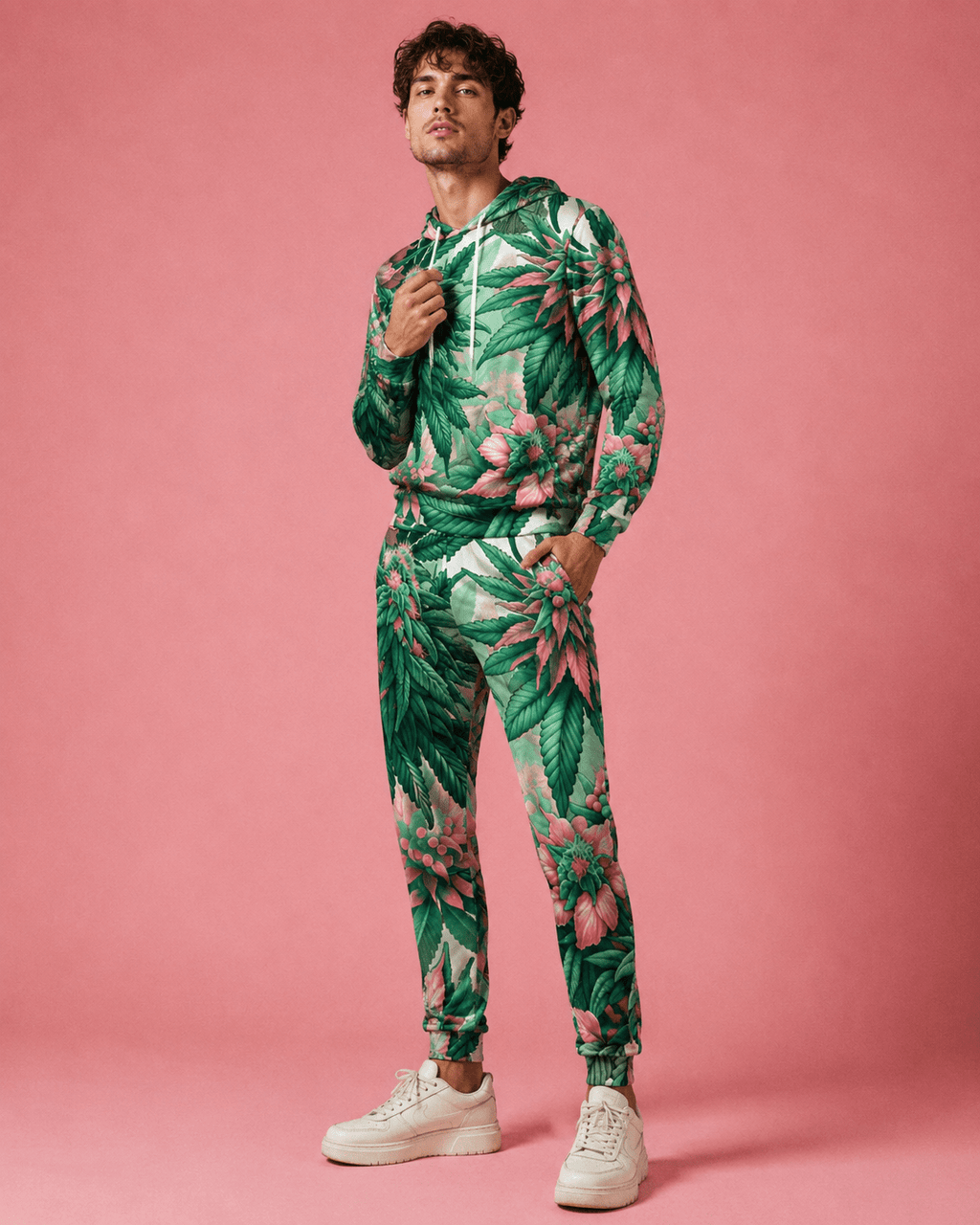 Pink Haze Hoodie X Sweatpants Set Artsadd