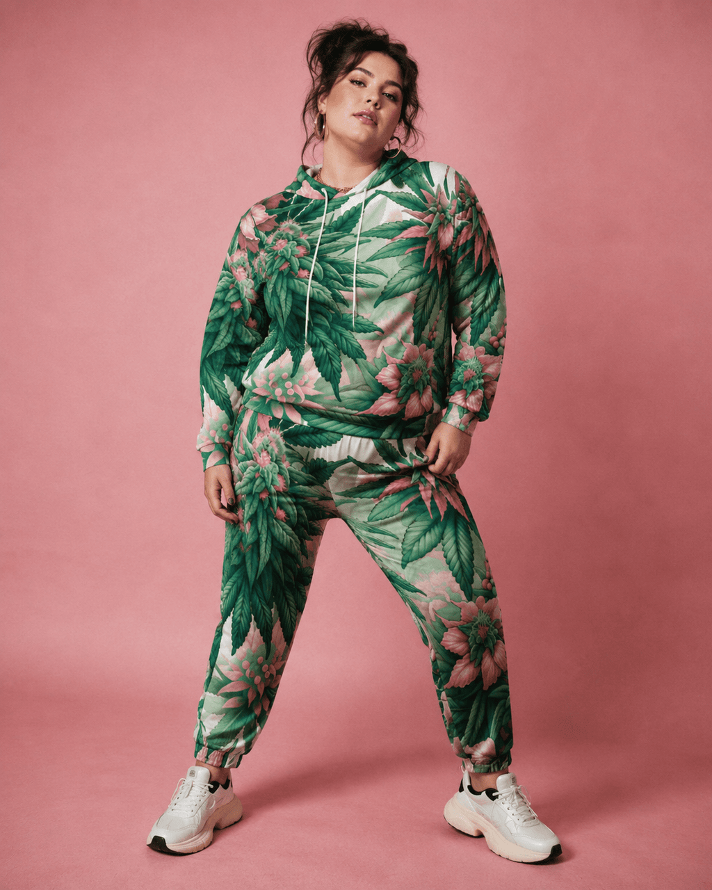 Pink Haze Hoodie X Sweatpants Set Artsadd