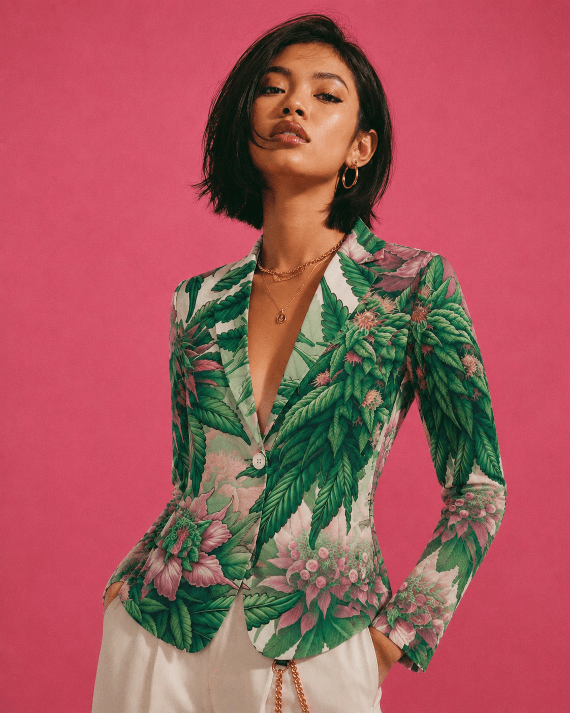 Pink Haze SHIRT JACKET Artsadd
