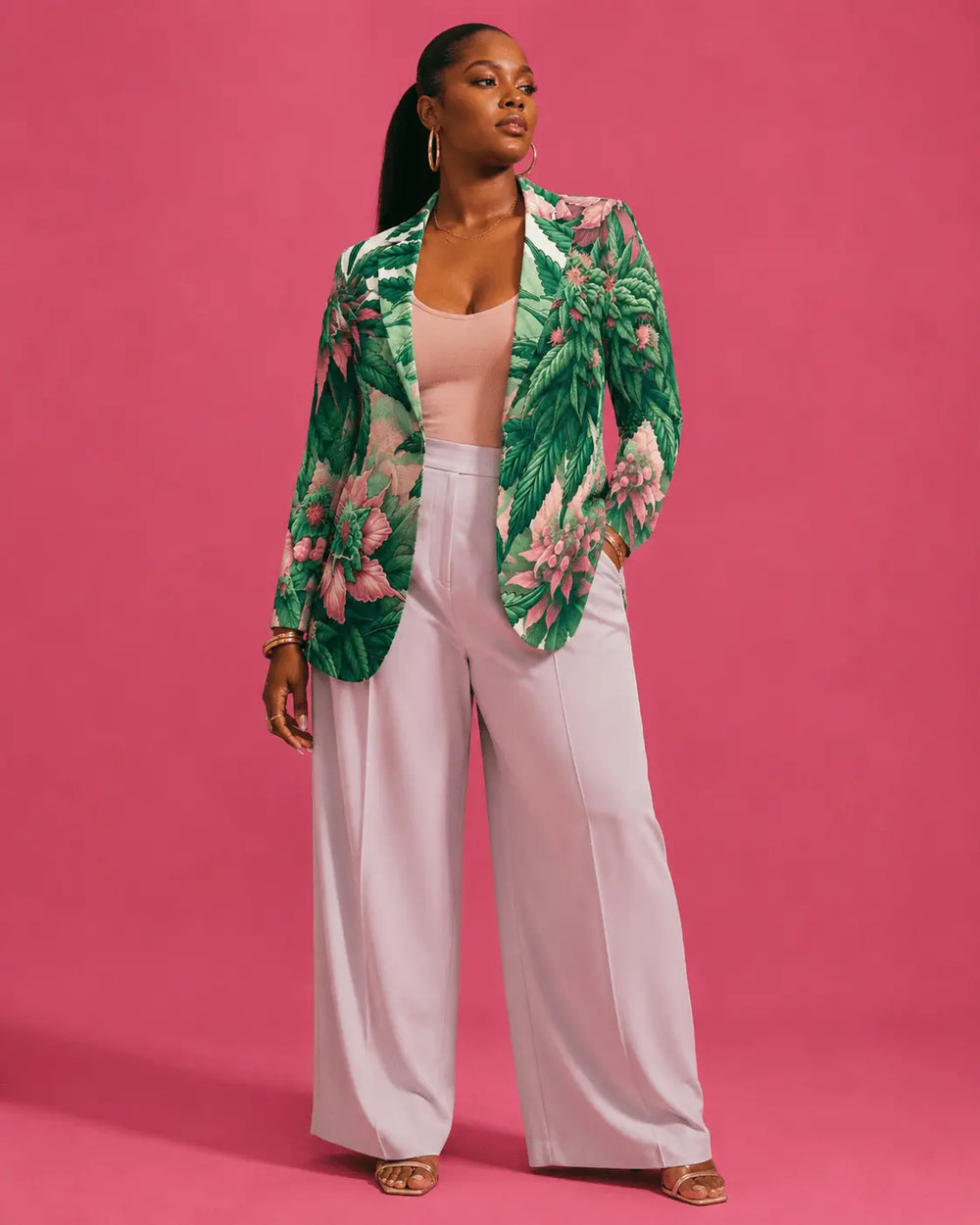 Pink Haze Shirt Blazer