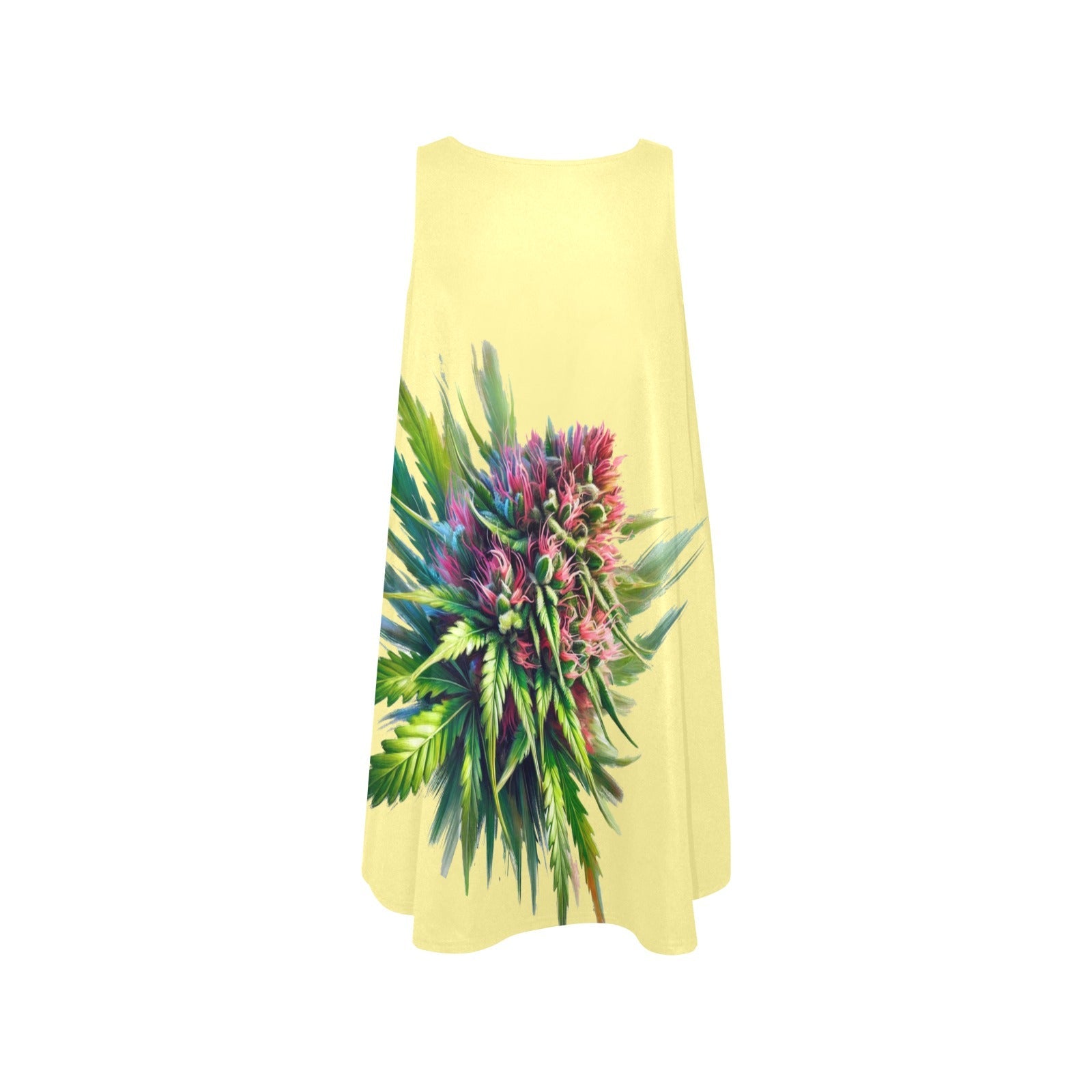 Pink Kush Sleeveless A-Line Pocket Dress Sleeveless A-Line Pocket Dress (D57)