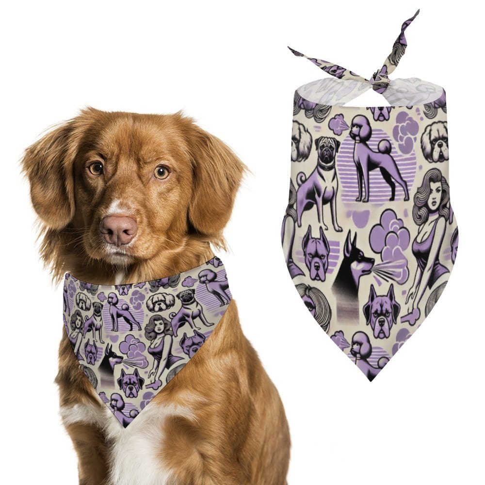 Poochie Scarf Lilly Pooch Scarf Pet Scarf White One size