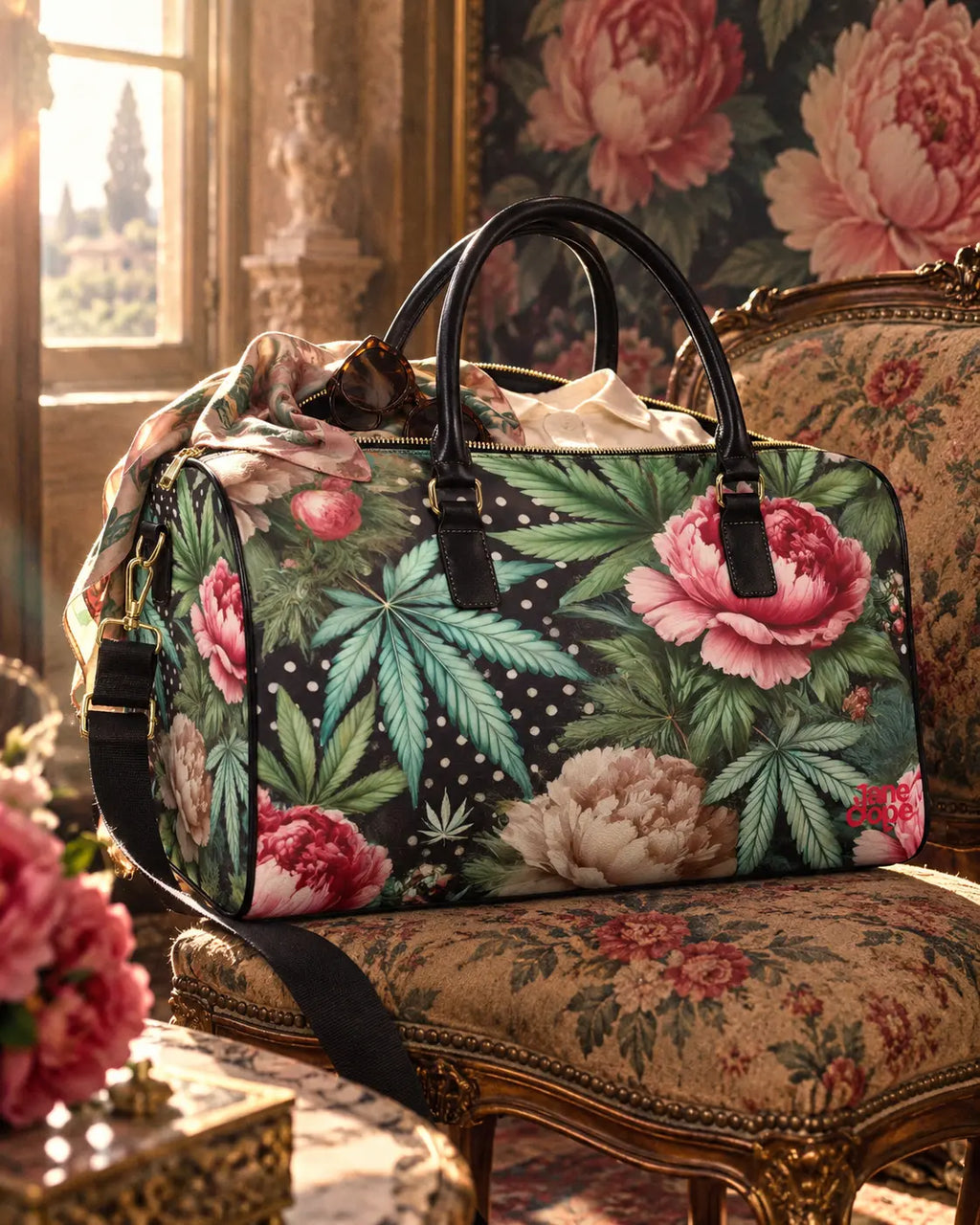 Peony & Pot XL Lux Bag Artsadd