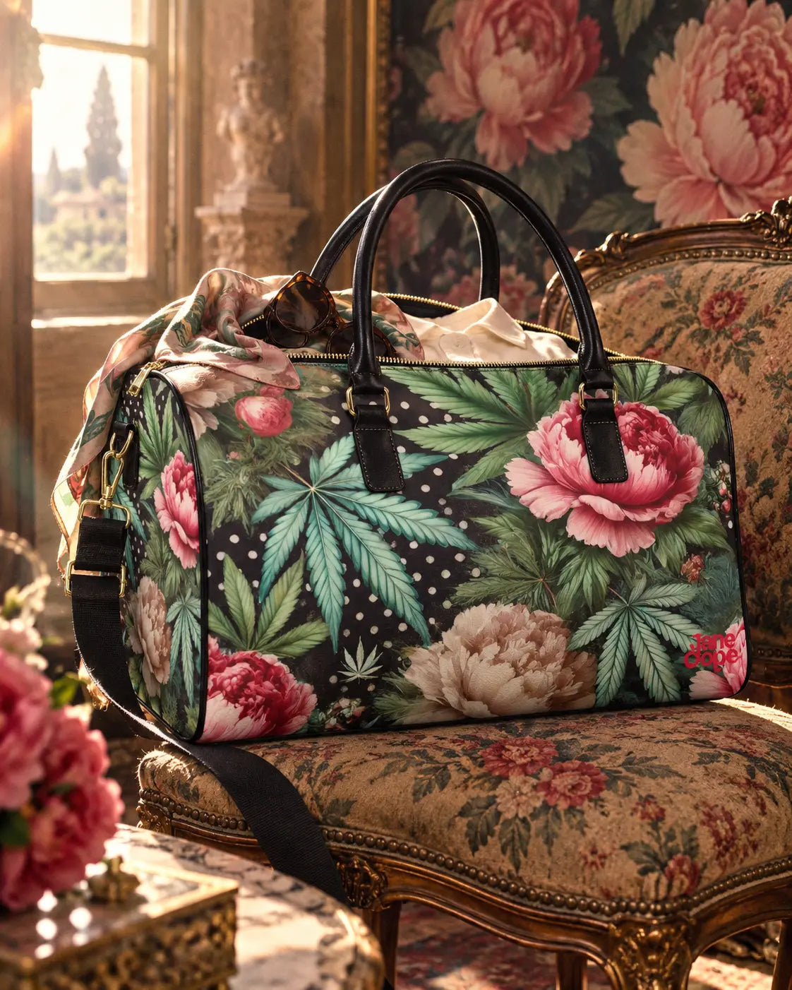 Peony & Pot XL Lux Bag Artsadd