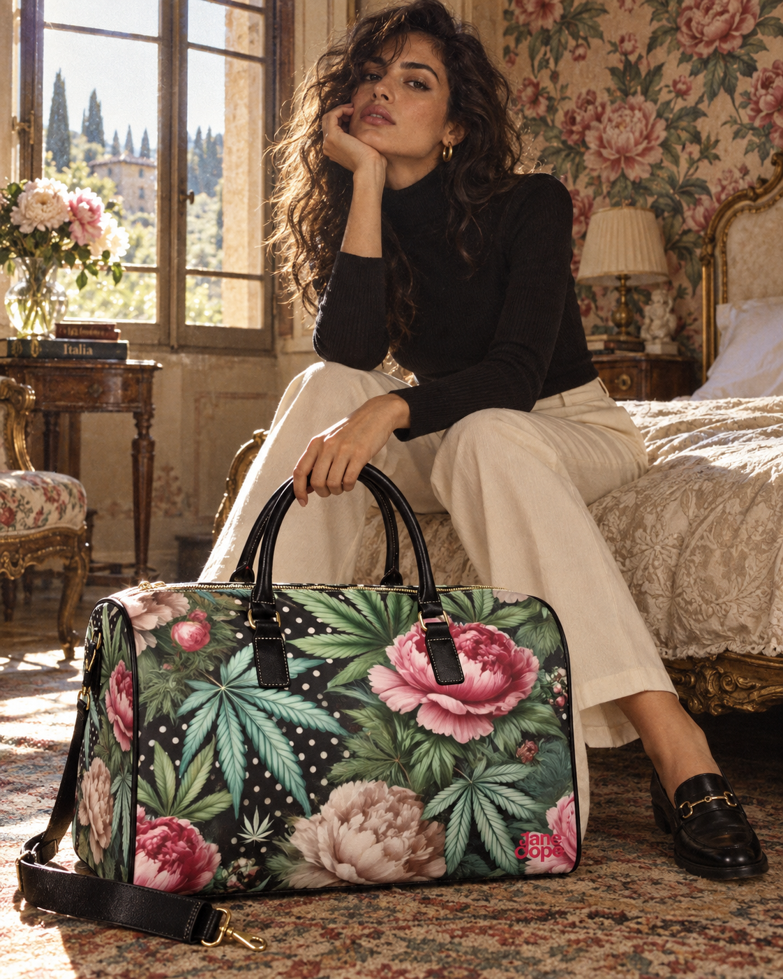 Peony & Pot XL Lux Bag Artsadd