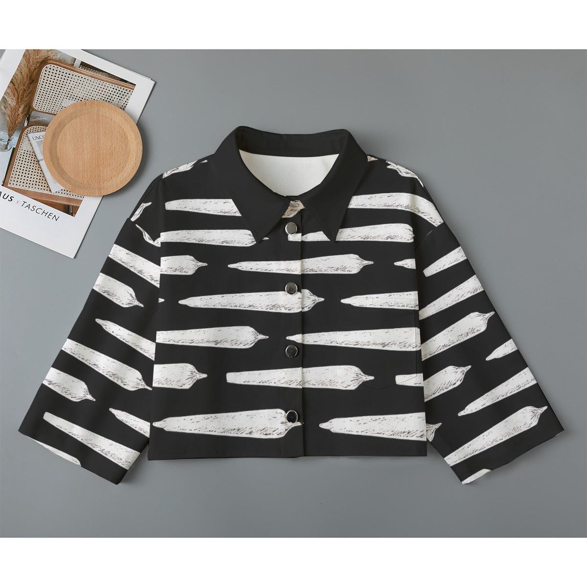 Pre-Roll Cropped Jacket — front view showing cropped silhouette