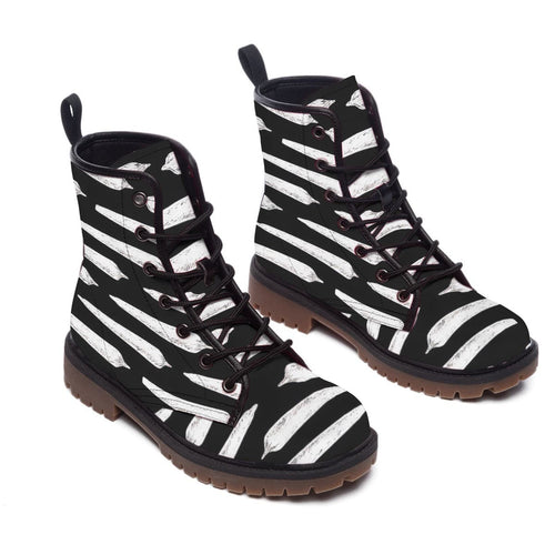 Jane Dope Pre Roll Dope Martin Boots — pre-roll print women's lace-up Martin boots