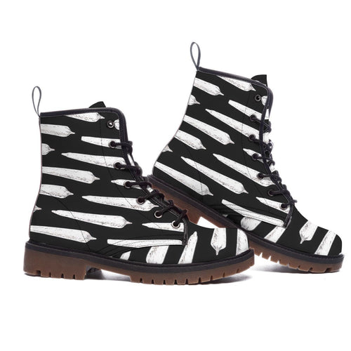 Pre Roll Dope Martin Boots — side profile view