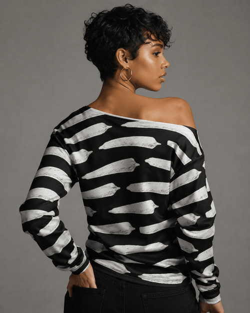 Pre Roll Off the Shoulder Sweatshirt Artsadd