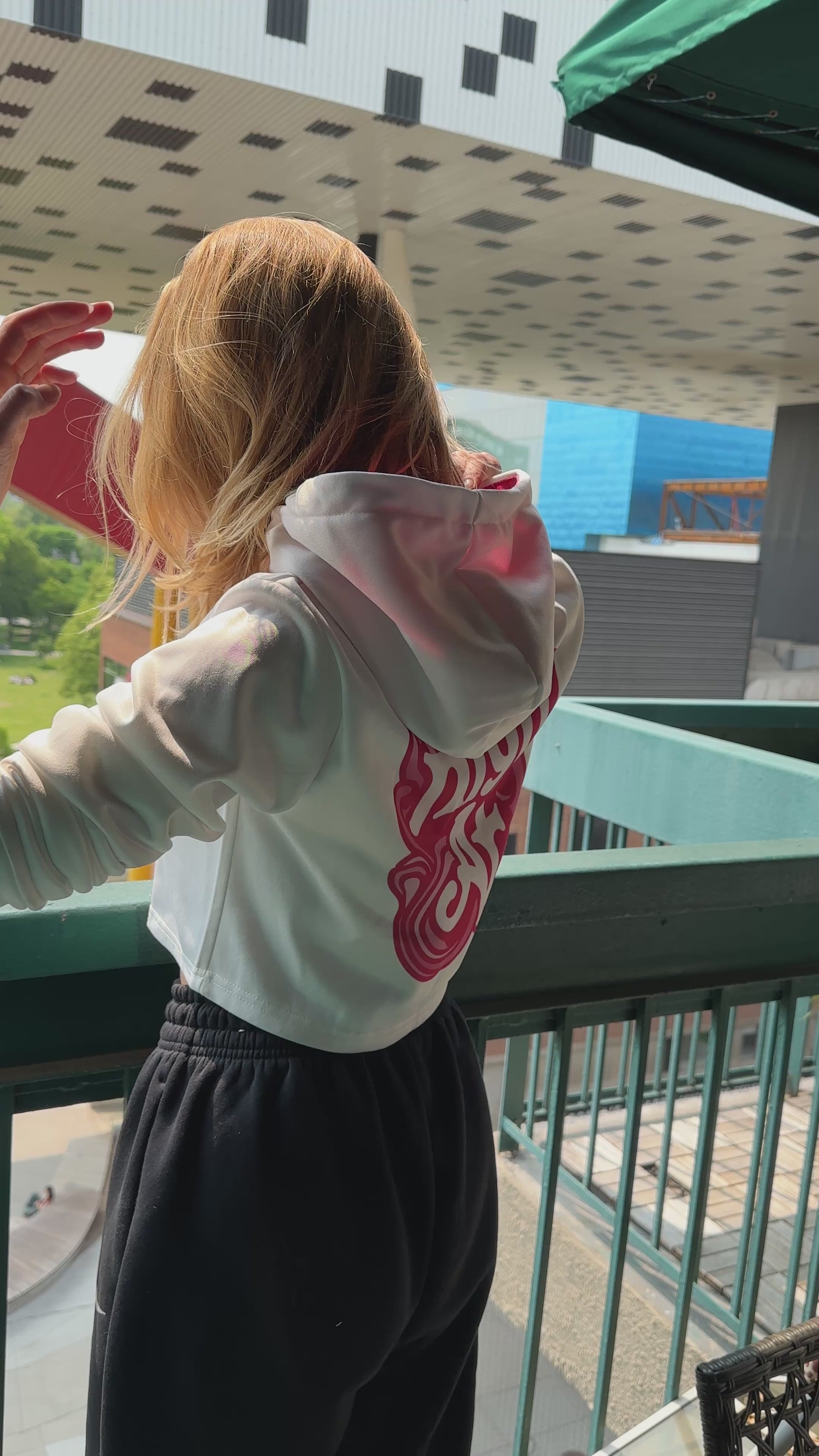 Jane Dope Crop Hoodie