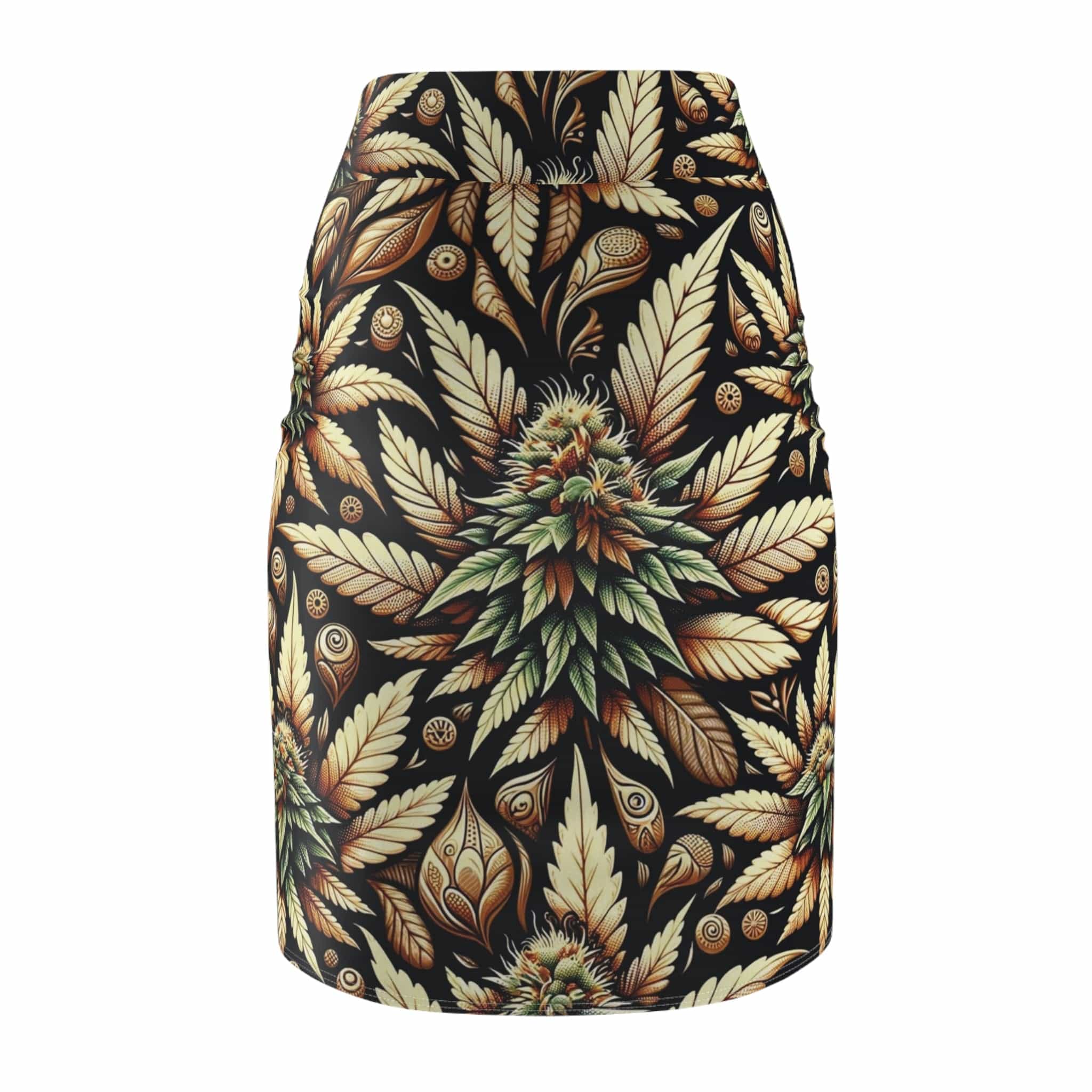Batik Buds Pencil Skirt All Over Prints